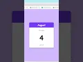 Calendar project