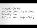 How to read modify json string and object in android