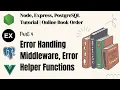 Error Middleware Helper Function Online Book Order Node js Express js Backend Tutorial l Part 4