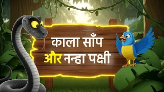 काला साँप और नन्हा पक्षी | Panchatantra Ki Kahani | एक साहस और बुद्धिमानी से भरी प्रेरणादायक कहानी
