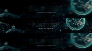 Space FREE PHOTOSHOP BANNER TEMPLATE 