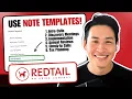 Redtail CRM Note Templates Made Easy Create Track and Report
