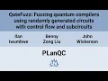 PLanQC 25 QuteFuzz Fuzzing quantum compilers using randomly generated circuits with control