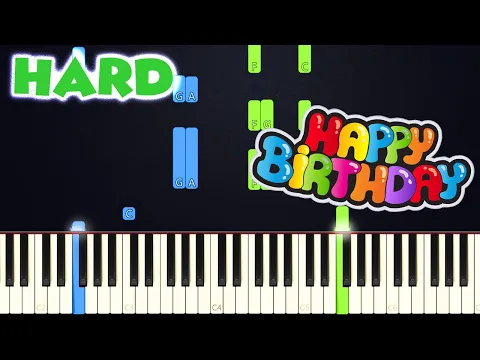 Download MP3 Happy Birthday To You | HARD PIANO TUTORIAL + SHEET MUSIC by Betacustic