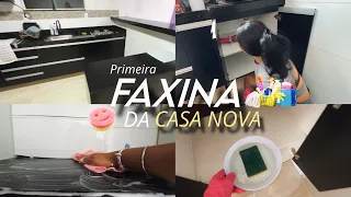 PRIMEIRA FAXINA DA CASA NOVA - VLOG DA MUDANÇA + ADAPTAÇÃO DAS CRIANÇAS NA CASA NOVA