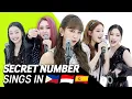 Lagu K-POP STARS sing in THREE Languages🎤| SPN/INA/TAG| SECRET NUMBER | TRANSONGLATION