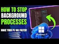 How to Stop Background Processes in Windows