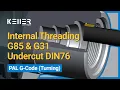Internal Threading with G85 G31 Undercut DIN 76 CNC Turning Instant CNC
