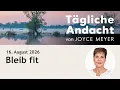 Stay Fit - Joyce Meyer Daily Devotional