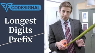 Longest Digits Prefix - Codesignal