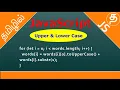 javascript uppercase and JavaScript lowercase