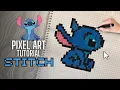 Pixel Art Tutorial Drawing STITCH Step by Step