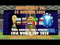 2026 FIFA WORLD CUP CONMEBOL QUALIFIERS ROUND ONE FINAL RESULTS TABLE UPDATED 15 OCT 2024 SFA