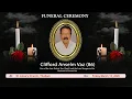 Funeral Journey of Clifford Anselm Vaz 86 Thottam Daijiworld Udupi