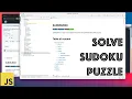 Solving sudoku puzzle using JavaScript Node SudokuBox