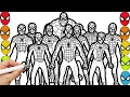 Spider man Team Coloring Pages spider man coloring pages marvel drawing coloring COMPILATION 234