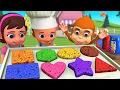 Lagu DIY Chocolate Cookie Dough Shapes | Learn Shapes for Kids | Little Baby Boy \u0026 Girl Fun Educational