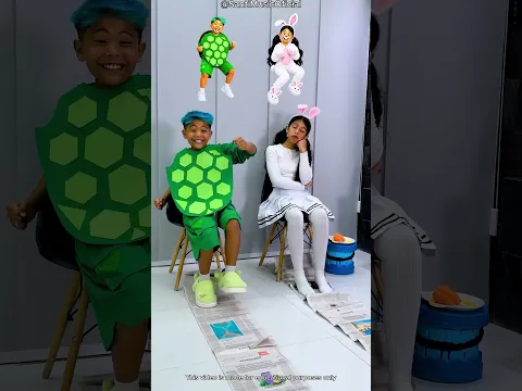 😱🐢 Tutti pensavano che il coniglio avrebbe vinto, ma la tartaruga ha ribaltato la situazione! 😂