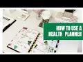 Plan With Me Health Wellness Planner