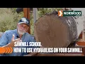 Full Hydraulic Sawmill Demo with Dave Boyt Norwood Sawmills