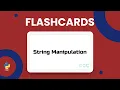 Python String Manipulation Slicing Formatting Methods More Flashcards