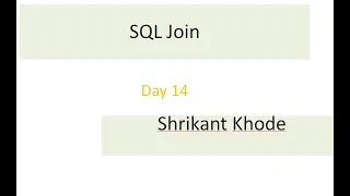 Learn Sql Day 14 Type Of Join Sql Journey With Shrikant
