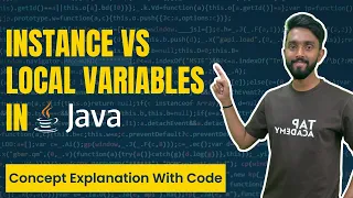 Instance vs Local Variables in Java Types of Variables in Java