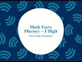 aimsweb Plus Math Fact Fluency 1D