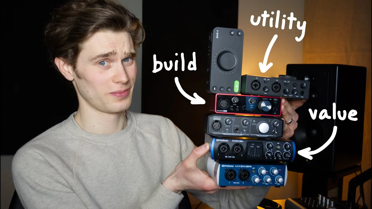 Outline Video What is the Best Audio Interface under £100? (2021)