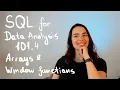SQL 101 4 Arrays window functions LAG LEAD