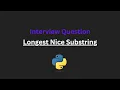 Longest Nice Substring - Leetcode 1763