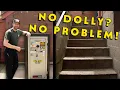 How to Move LARGE SAFES Down Flights of Stairs WITHOUT Using a Dolly