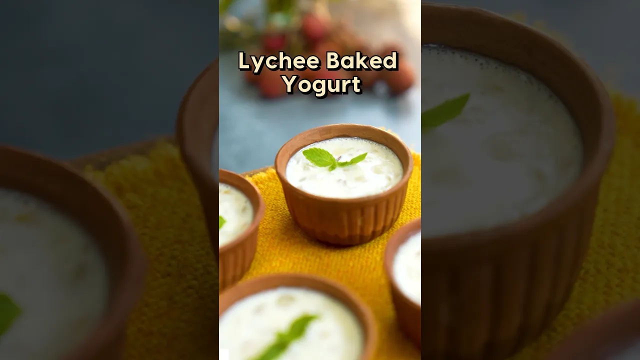 Try it before lychees go out of season.. #lycheefruit #shorts #dessertrecipe #youtubeshorts