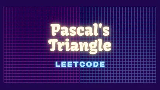 Pascal s Triangle Leetcode Problem 118 C Solution Hindi