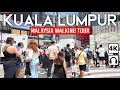KUALA LUMPUR, Malaysia 🇲🇾 4K Walking Tour 2024  | Bukit Bintang \u0026 River of Life