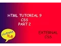 html Tutorial 9 - external CSS