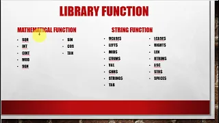 17 Function in QBASIC Programming