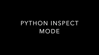 python interactive mode