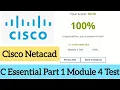 Cisco Netacad Cisco programming C Essential Part1 Module 4 Test Answer 100 marks