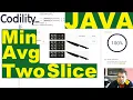 Codility MinAvgTwoSlice Java solution