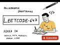 LeetCode 647 Palindromic Substrings Expand Around Center Trick for FAANG Interviews