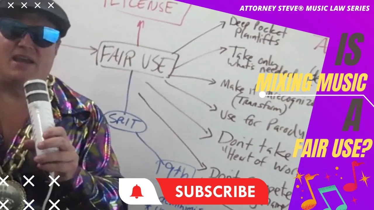 Is music SAMPLING legal "fair use" by Attorney Steve®