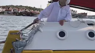 Light wind sailing i Hunnebostrand on Swedens west coast