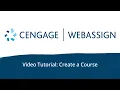 Create a Course WebAssign