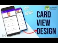 Learn How to Create Card View Design in Android Studio with this Simple tutorial hindi