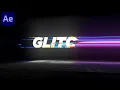 Best Glitch Text Animation in After Effects - No Plugins Required After Effects Glitch Tutorial