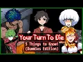 5 Things to Know for Your Turn to Die Chapter 3 Dummies Edition - KGOKev