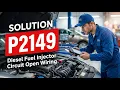 HOW TO FIX P2149 OBD II ERROR CODE - Diesel Fuel Injector Circuit Open Wiring