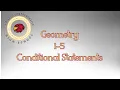 Geometry 1-5 Conditional Statements
