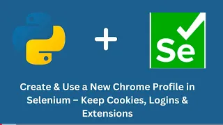 Create Use a New Chrome Profile in Selenium - Keep Cookies Logins Extensions
